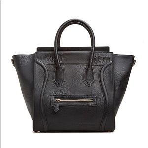 DAILYLOOK Large Structured Black Bag